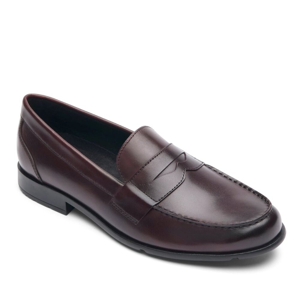 Rockport Modern Prep Penny Loafer in burgundy (size 10W)